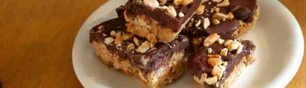 Chocolate Peanut Butter Bars (no bake)