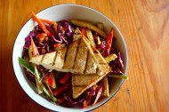 Thai Peanut Slaw with Grilled Tofu
